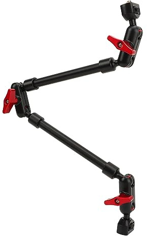 Garsent 22 Magic Arm Camera Mount, Articulating Arm Tripod Clamp with Thread Adapter, Multi Angle Adjustable Extension Rod for Phone, Webcam, Mic, Video Rig, Tripod Light