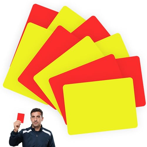 10 Stück Fußball-Schiedsrichter-Karte,Gelbe Und Rote Karte Fußball Schiedsrichterkarten,Robuste Gelbe Rote Karte Fußball Aus Pvc,Fußball-Schiedsrichterkarten,Für Fußballspiele Für Den Wettbewerb
