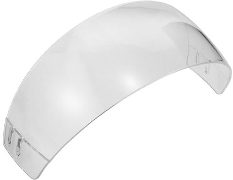 BESTonZON Gafas De Casco para Hockey sobre Hielo Visera Antivaho Transparente De Corte Recto Antirayaduras para Reemplazo De Casco De Hockey sobre Hielo Interior Antivaho para Hombres y Muje