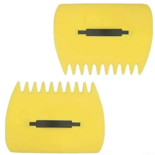 Outdoor-Sammeltonne, 2er-Pack, 34 x 24,5 cm, Kunststoff, Handrechen für Gartenabfälle und Hofabfall, einfaches Reinigungswerkzeug für Blätter, Gras, Schnitte, Mulch