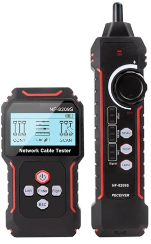 Netzwerkkabel-Tracker NF-8209S Lan-Messgerät, Netzwerk-Tools, LCD-Display, Länge Messen, Wiremap-Tester, Kabel-Tracker Präzise Effektive Identifizierung