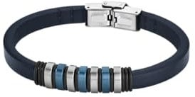 Lotus Style Bracelet Homme Caoutchouc & Acier Bleu LS1827-2/2