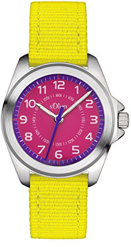 s.Oliver Unisex-Armbanduhr Analog Quarz Textil SO-3228-LQ