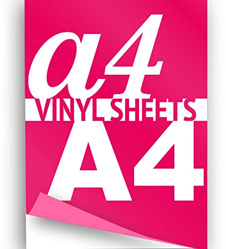 JasonCarlMorgan JCM Graphics A4 Iron On Vinyl Single Sheet, Neon Pink