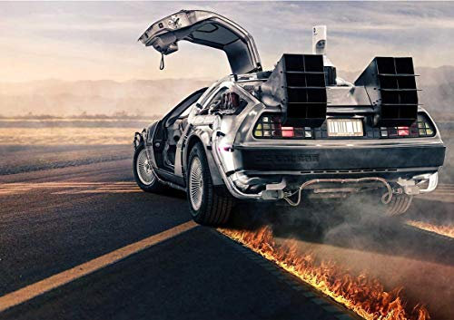 Poster Delorean Back to The Futur Retour Vers Le Futur Wall Art 01