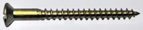 Holzschraube Linsenkopf Messing Blank DIN 95 4 X 35 50-Stück