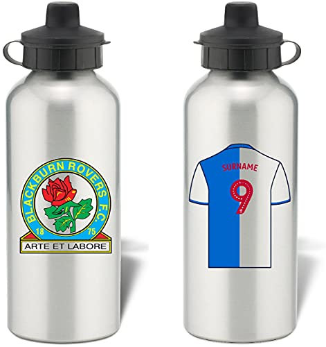 Blackburn Personalisierbare Trinkflasche aus Aluminium Rovers FC, Silber