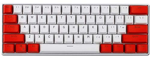 Keycaps, 61 Keys PBT Keycaps Backlight Two-Color Gaming Keycpas Mechanical Keyboard for Ducky Keyboard / GH60 / RK61 / ALT61 / Annie/Keyboard Poker Keys (Only sell keycaps)