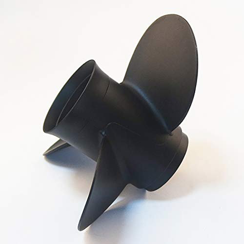 Flish Propeller aus Aluminium, 3 Flügel, Propeller für Quecksilber-Außenbord-Propeller 25–30 PS, 10 Zahnverzahnung (10,25 x 14)