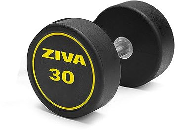 ZIVA Performance hanteln, schwarz/gelb, 30 Kg