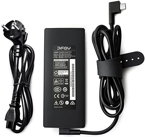 PFMY 230W Power AC Adapter Notebook Ladegerät Netzteil Kompatibel für Razer Blade 15 17 Laptop RC30-024801 RZ09-0287 RZ09-0300 RZ09-02886 DC Output 19,5V 11,8A 230W, Passt für 200W 19,5V 10,26A