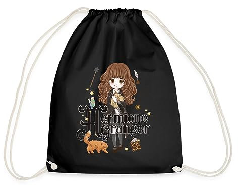 Spreadshirt Harry Potter Hermine Granger Turnbeutel, One size, Schwarz