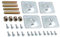 Bohaner Lot de 4 pieds inclinés pour fixation de table et meubles 10°