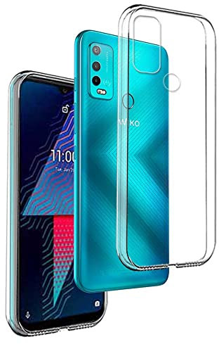 REY Cover in Gel TPU Trasparente per WIKO Power U30, Ultra Sottile 0,33 mm, Morbido Flessibile, Custodia Silicone