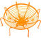 VFM - Halloween Sweet Bowl - Spider Web Basket 3D Bowl with Legs Halloween Party Candy Dish- Haunted House - Orange