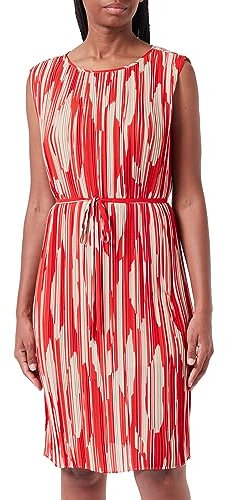 Comma Chiffonkleid mit Plisseefalten