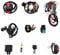 Komplette Elektrik-Statorspule CDI-Kabelbaum Zündkerze Quad, Kabelbaum CDI Kabelbaum Magnetspulengleichrichter CDI-Kit Passend, ATV QUAD für 50cc 70cc 110cc ATV Quad Bike