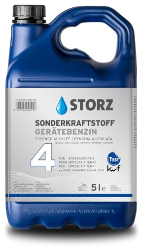 Storz 4T Gerätebenzin - 5 Liter Kanister | Sonderkraftstoff | reines Alkylatbenzin
