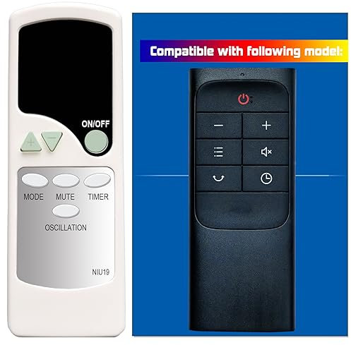 Replacement Remote Control for Dreo Tower Fan DR-HTF004 DR-HTF004S DR-HTF005 DR-HTF005S DR-HTF007 DR-HTF007S DR-HTF001 DR-HTF001S DR-HTF002 DR-HTF002S DR-HTF003