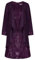 Damen Ärmelloses Paillettenkleid mit Rundhalsausschnitt Sexy Party Cocktail Abendkleid Dunkellila XL
