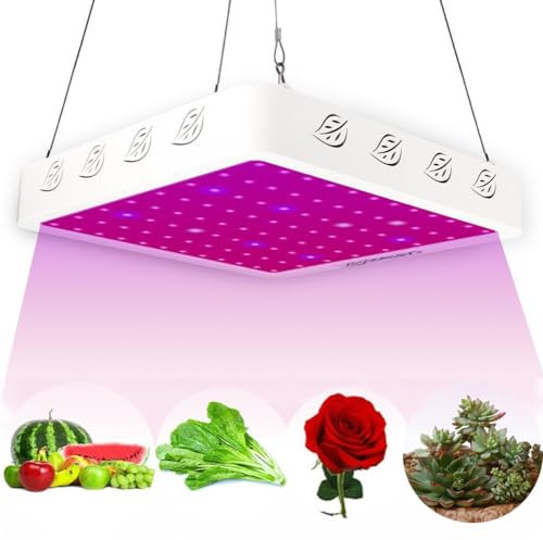 Bufccy LED Grow Lights, 1000W Full Spectrum, 96 PCS LED, Plant Growing Lamps for Indoor Plants, Vegetables and Flowers
