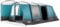 Trail Luxton Inflatable 6 Man Air Tent, Large Family Camping Tunnel Tent, 5000mm Waterproof, Dark Zone Bedroom, Living Area, Front Awning, Cable Access, Bag & Pump (L600cm x W380cm x H210/200cm)