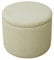 SVITA Amber Aufbewahrungsbox mit Deckel Hocker mit Stauraum Sitzhocker Sitzsack Sitzpouf wohnungs zubehör gepolstert Stoffbezug Beige