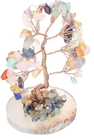 Cabilock Adorno De Cristal Forma De Árbol Delicado Adorno De Escritorio De Cristal Decoración Hogar para Escritorio para Escenas De Vida Tranquila