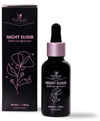 Yuniwa Gesichtsserum gegen Falten, Flecken- und Anti-Aging, für alle Hauttypen, mit Peptiden, Gold, Platin und Diamanten, biologisch und vegan, hergestellt in Italien