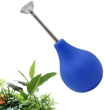 Chansunokku Gießbrause Ballbrause Anzucht 224ml, Pflanzen Blumen Sprüher Zerstäuber Hand, Schonende Ballonbrause Gießen Gießkanne, Ballonbrause Für Bonsai, Empfindliche Pflanzen Und Stecklinge (Blau)