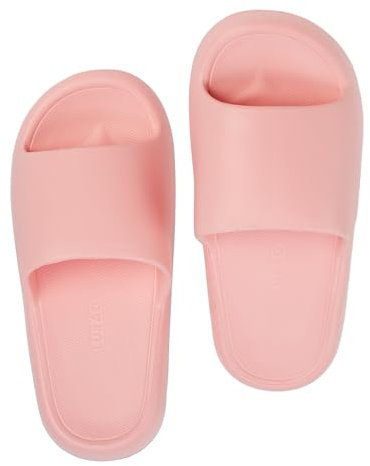 Etrexonline Zapatillas para Mujer Cómodas y Antideslizantes - Chanclas de Estar Por Casa, Sandalias Pantuflas on Cloud para Verano, Playa, Piscina y Baño (Color Rosa, Talla 40/41)
