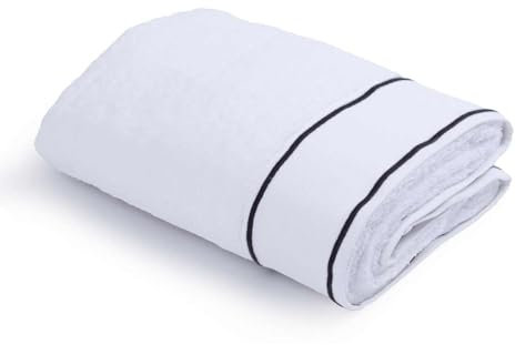 Cassera Casa, Telo Bagno, Ricamo Bourdon, Spugna 100% Cotone, 500 grm2, Morbido e Resistente, Assorbente, Lussuoso (Grigio, Telo 100x150)