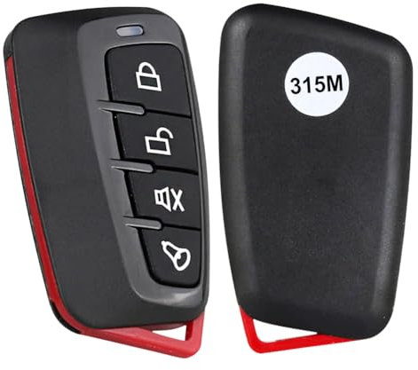 JUCHRZEY Codice di apprendimento wireless Apricancello a 4 pulsanti Clonazione remota Telecomando 315 MHz/433 MHz Duplicatore telecomando for cancello porta garage auto (315 MHz)