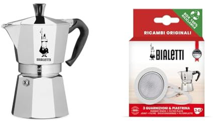 Bialetti - Moka Express: La Cafetière Expresso Iconique, Le Vrai Café Italien, Compatible avec Moka Express, Fiammetta, Break