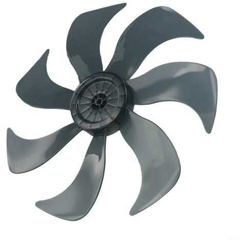 CWOQOCW 35,6 cm leiser Haushaltslüfter, Kunststoffblattpropeller mit Mutterabdeckung, leiser Lüfterblatt-Ersatz für Tischventilatoren, elektrischer Ventilator (7-Blatt)
