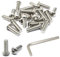 iexcell Juego de 25 tornillos de cabeza hexagonal de 3/8-16 x 1-1/4 pulgadas de acero inoxidable 304