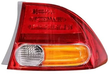 CHANGJQS Auto Rücklicht Multifunktion Heckleuchten für Honda Civic 8th 2006 2007 2008 2009 2010 2011,Wasserdicht Hohe Helligkeit Hintere Bremsleuchte Äußeres Rücklicht Zubehör,06-08 Outside Right