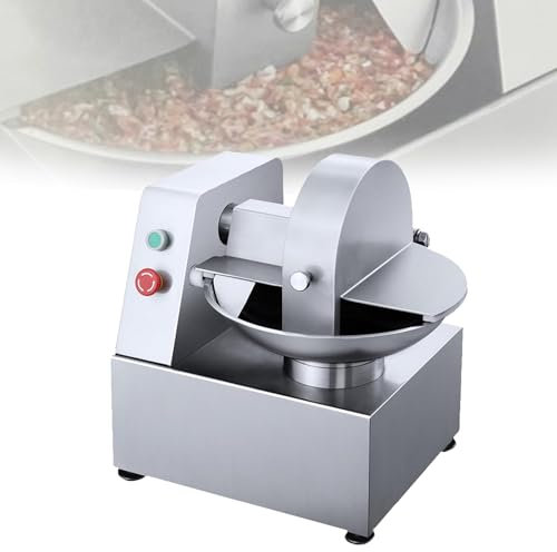 YJFEDCC Picadora De Alimentos Comercial Industrial, Batidora Totalmente Automática, Picadora De Carne Multiusos De Acero Inoxidable Multiusos