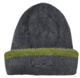 Karl Kani Signature Fluffy Beanie Black/Olive, one Size