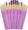AOCGDDS Paint Brushes Set,20 Pcs Round Pointed Tip Nylon Hair Artist Acrylic Paint Brushes for Acrylic Oil Watercolor,Oil Painting Suitable for Decorations (Purple）