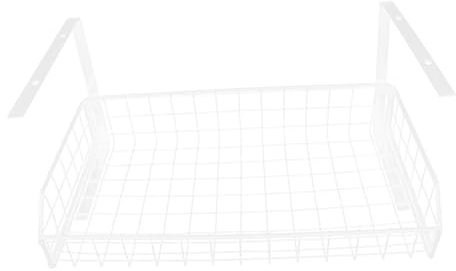 VOSAREA Desk Cable Organiser Cable Management Tray Storage Hanging Basket White