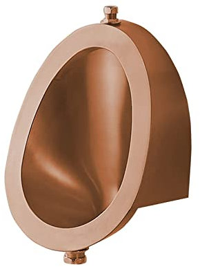 RAABYU Ovales Herrenurinal Kleines Wand-Sensor-Urinal Vertikales Toilettenurinal mit Abfluss