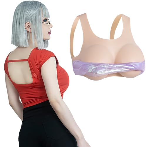 YaLuoQian Silikon Brustplatte Brustform BrüSte RüCken Offen Cosplay Brustplatte Crossdresser Brustplatte Königin verkleiden