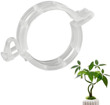 100 Pcs Plant Support Clips, Plant Clips for Climbing Plants, Reusable & Durable Plant Support Clips for Tomatoes, Cucumber, Vines and Climbing Plants for Indoor & Outdoor (100, White)
