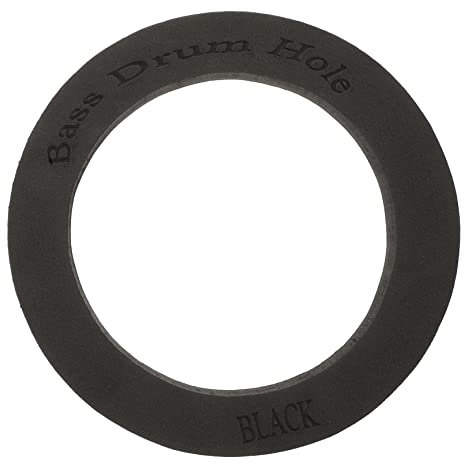 Warmhm Bass Drum Enhancer Selbstklebendes Schaumstoff Pad für Bassdrum Drum Zubehör Klangverstärkung Robust und Langlebig Teil mit Port Loch Protector für Schlagzeuger