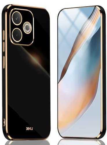 HAOYE Hülle für Oppo A5 Pro 5G, Premium Qualität Ultradünn Weiche Galvanisieren von TPU Handyhülle, Silikon TPU Schock-Absorption Schutzhülle Case. Schwarz