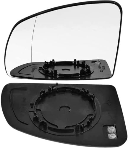 VYWPTOWSX Calentado Cristal Espejo Retrovisor para Opel Meriva A 2003-2007 2008 2009 2010, Lado Marcha Atrás Retrovisor con Placa de Soporte Exterior Accesorios,Left
