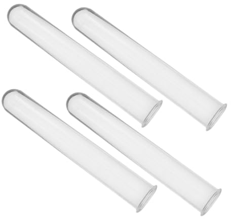 Gadpiparty 4 Stück Teiliges DIY Hydroponik blumenvase Transparente PC Reagenzgläser für Pflanzenvermehrung Wurzelbeobachtung Vielseitige Blumendekoration für Zuhause und Büro
