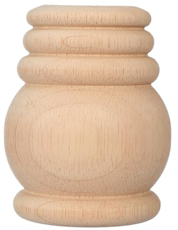 NUOBESTY Pieds de Meubles en Bois Massif : Pieds de Table Ronds en Bois de 9,9 cm de Haut pour canapé - de Remplacement pour canapé - Support de de Meubles - en pour Causeuse, Commode
