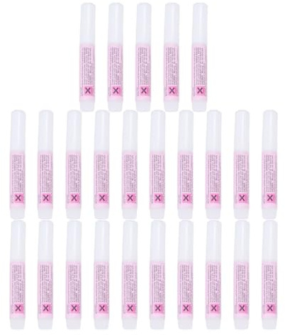 Artibetter 25pcs False Nail Glue 2g Bottle Set for Manicure Artificial Nail Art Adhesive Strong Bond Salon Use